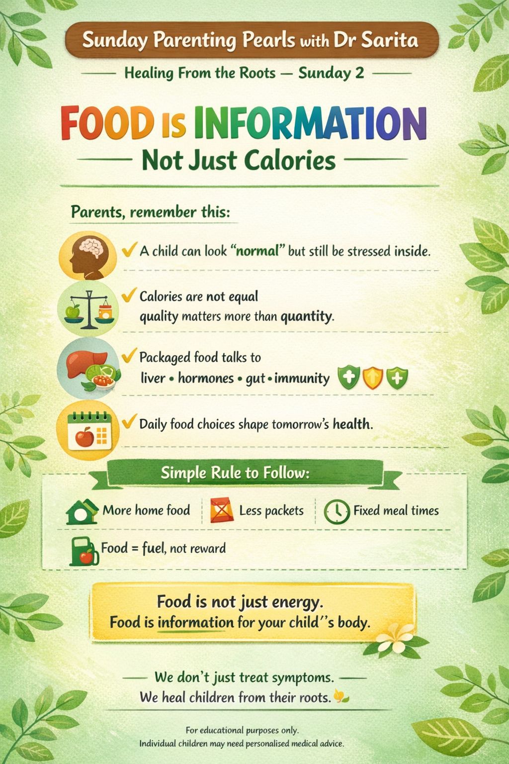  HEALING FROM THE ROOTS — SUNDAY 2