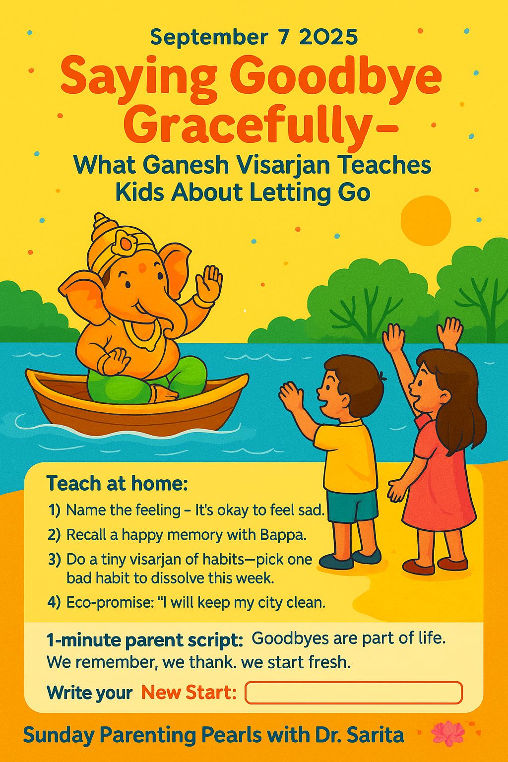 Saying Goodbye Gracefully – What Ganesh Visarjan Teaches Kids About Letting Go”