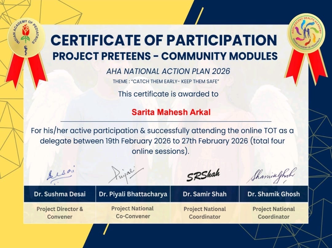 Certificate Of Participation – AHA National Action Plan 2026